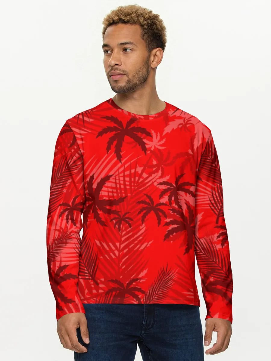 Red Tropical Palms
