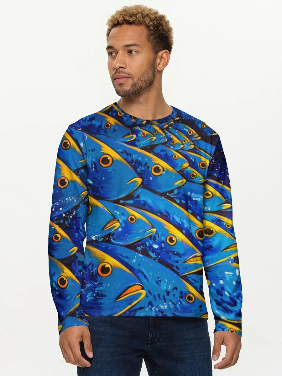 Schwarm Blauer Fische
