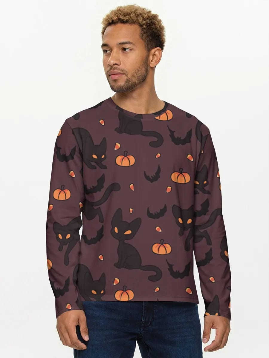 Dahshatli qora mushuk Halloween