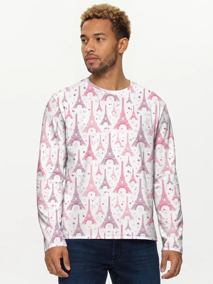 Pink Eiffel Tower Hearts