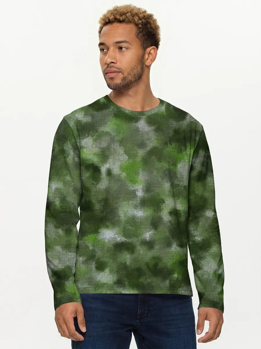 Green Watercolor Camo