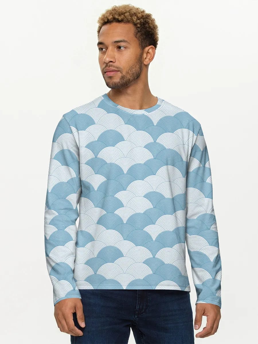 Blue Seigaiha Waves