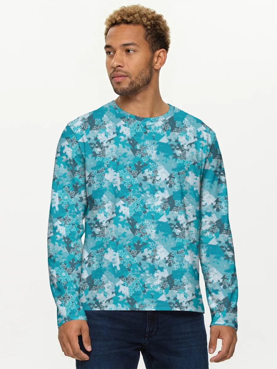 Arctic Blue Camo Snowflakes
