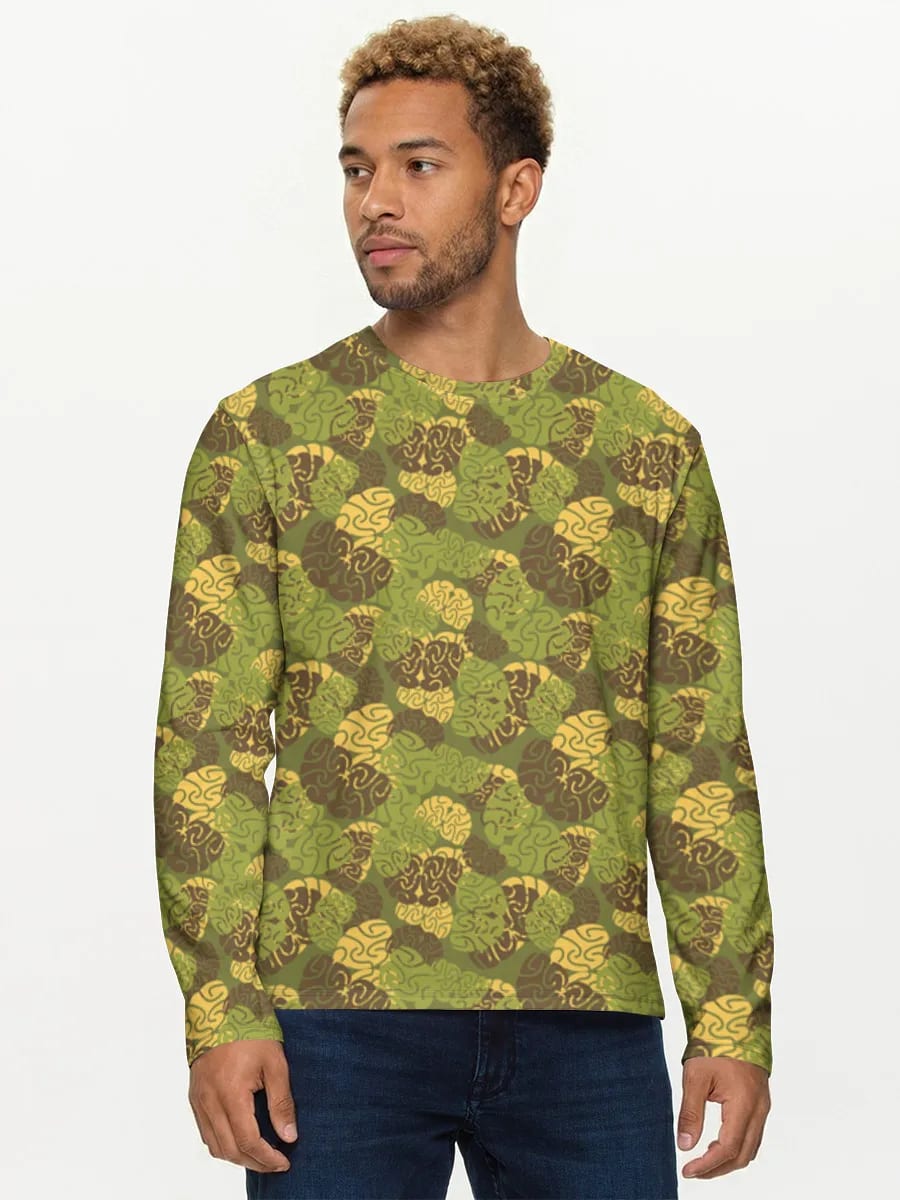 Bee Camo Swirl Print