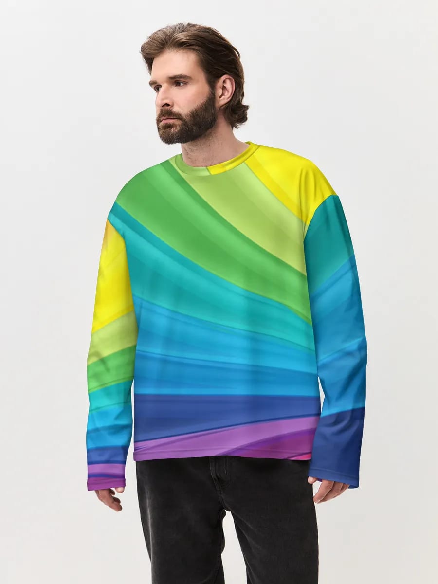 Regenbogen Farbverlauf-Wellen