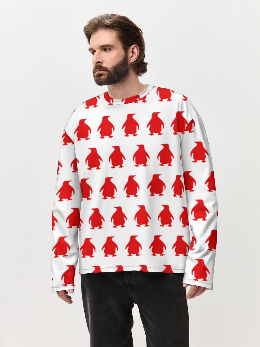 レッド ペンギン シルエット