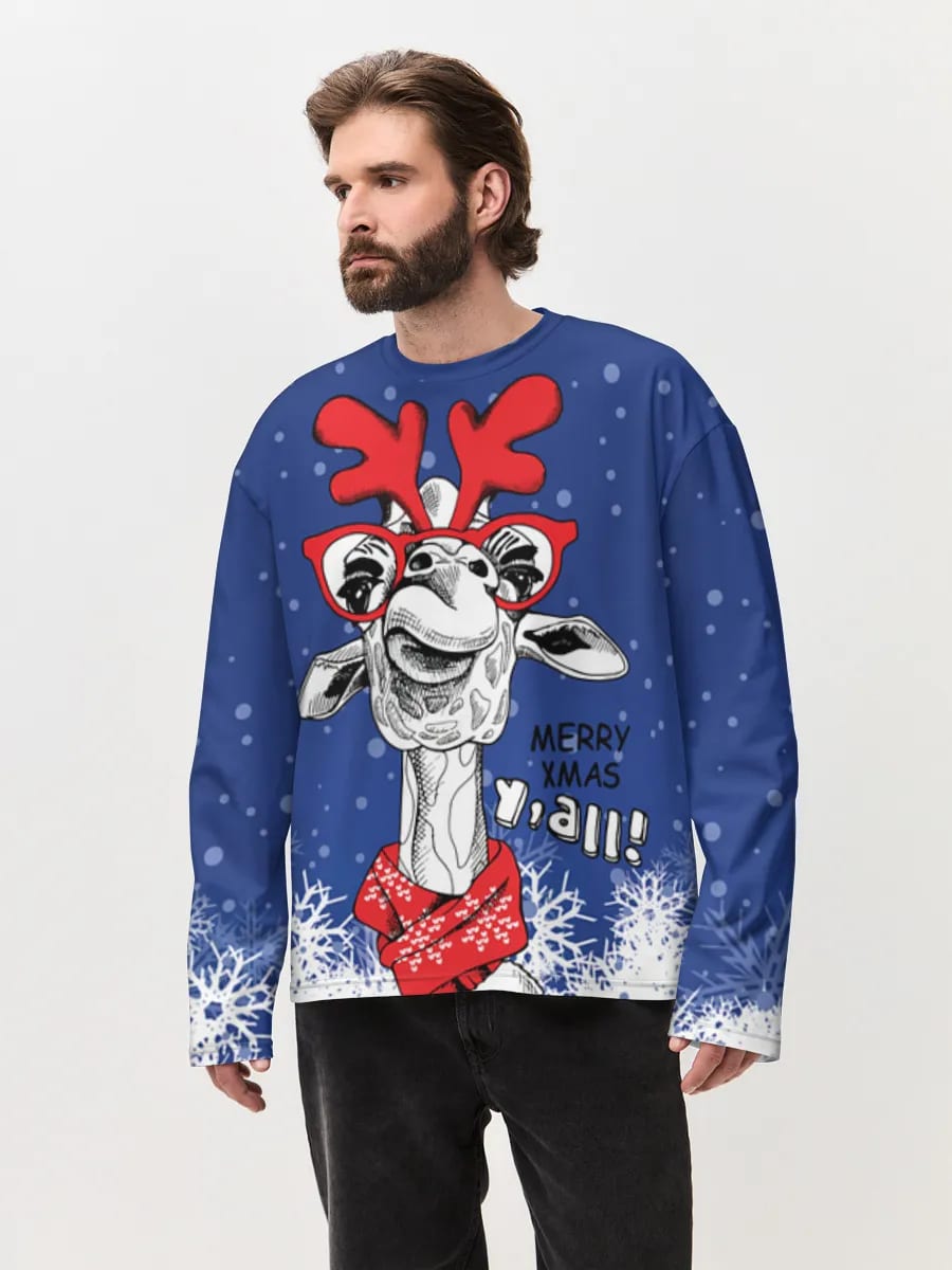 Merry Xmas Y'all Giraffe