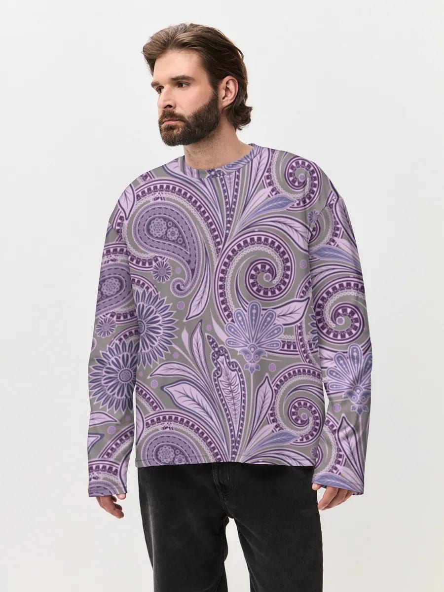Lila Paisley Blumen