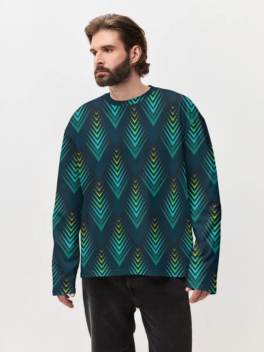 Petrol Art-Déco-Chevrons