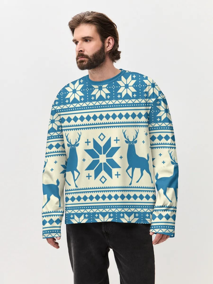Skandi Rentier Winterstrick