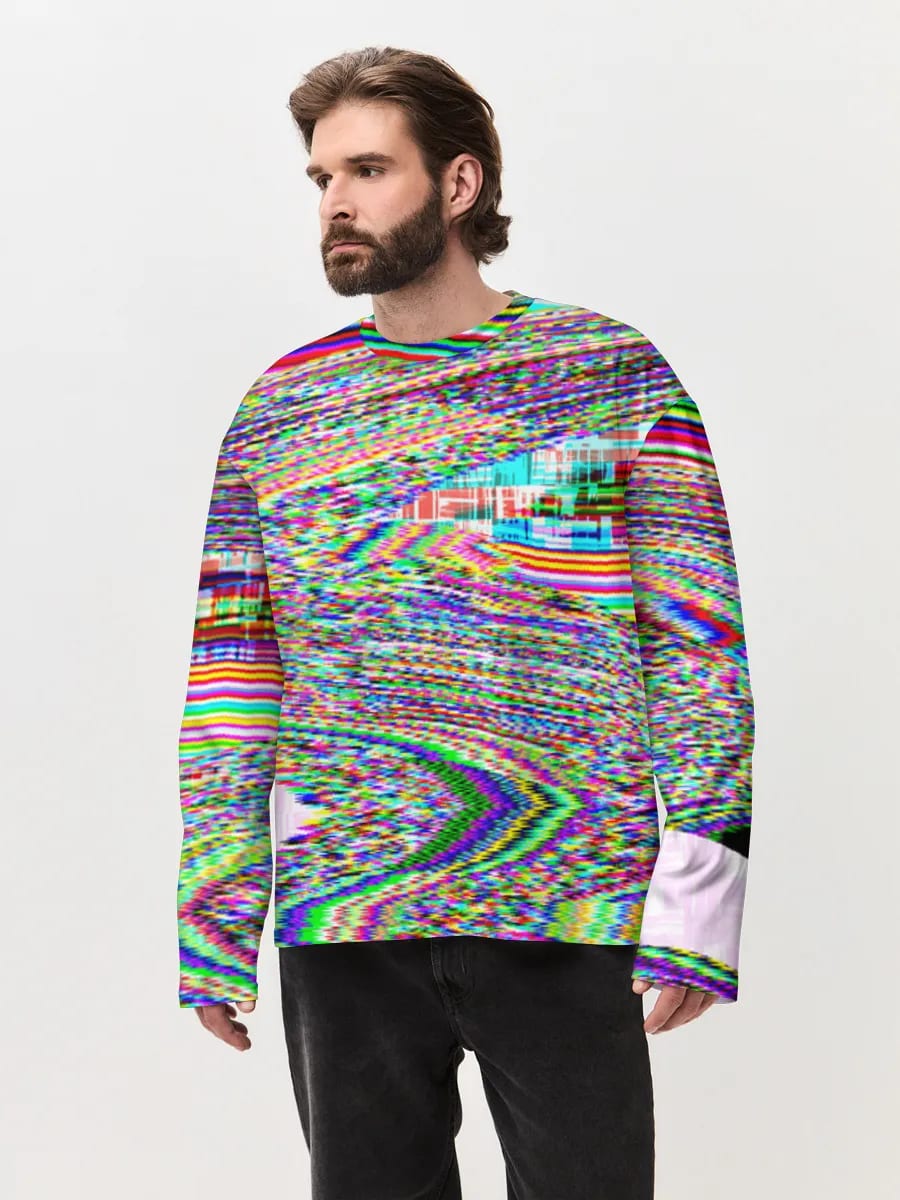Rainbow Glitch Static