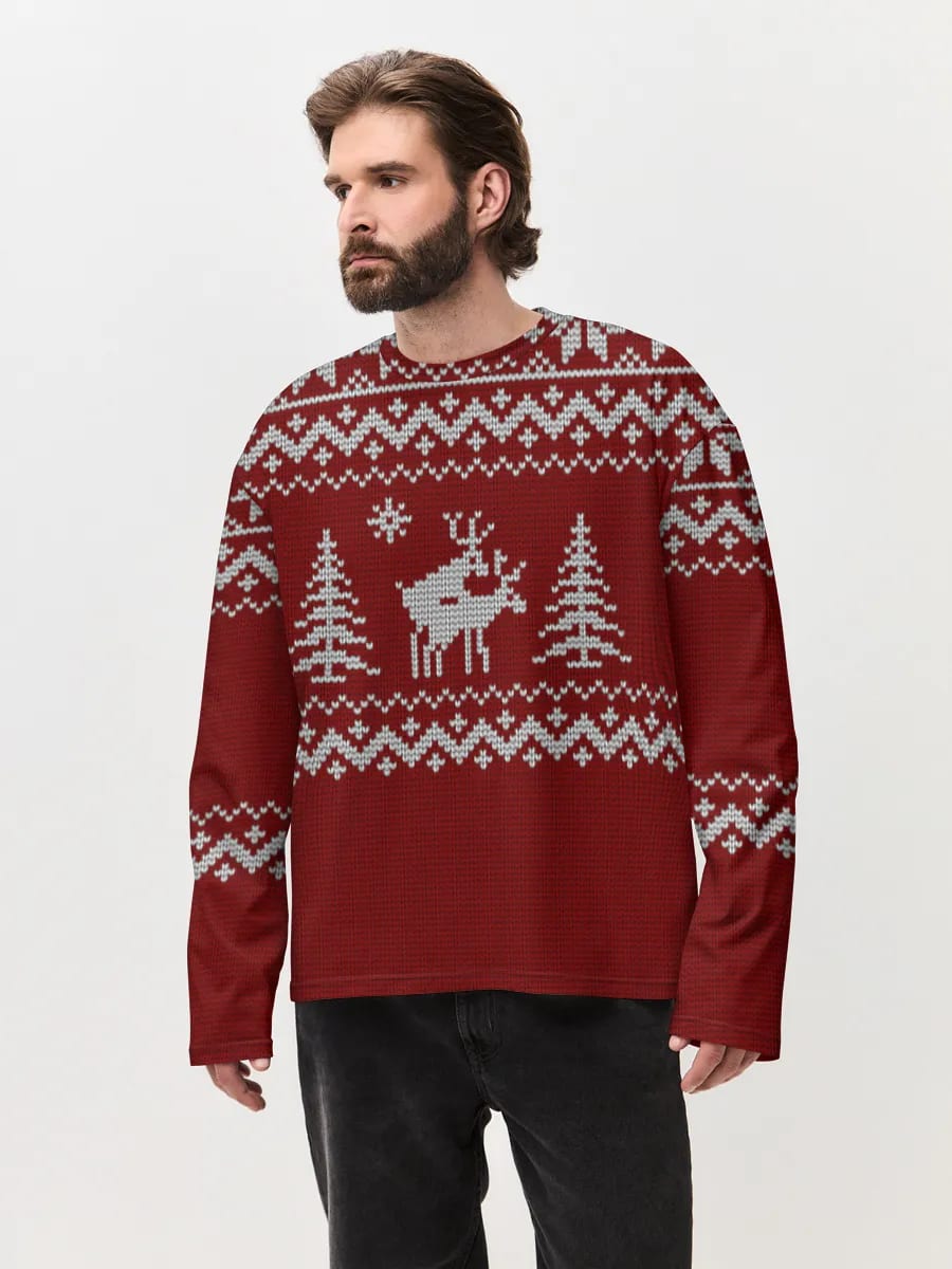 Frecher Rentier Strickpullover