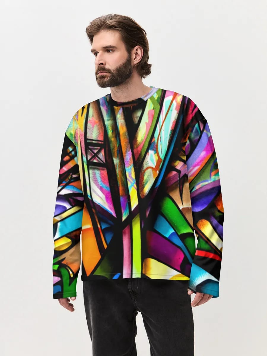 Neon Graffiti Abstract Burst