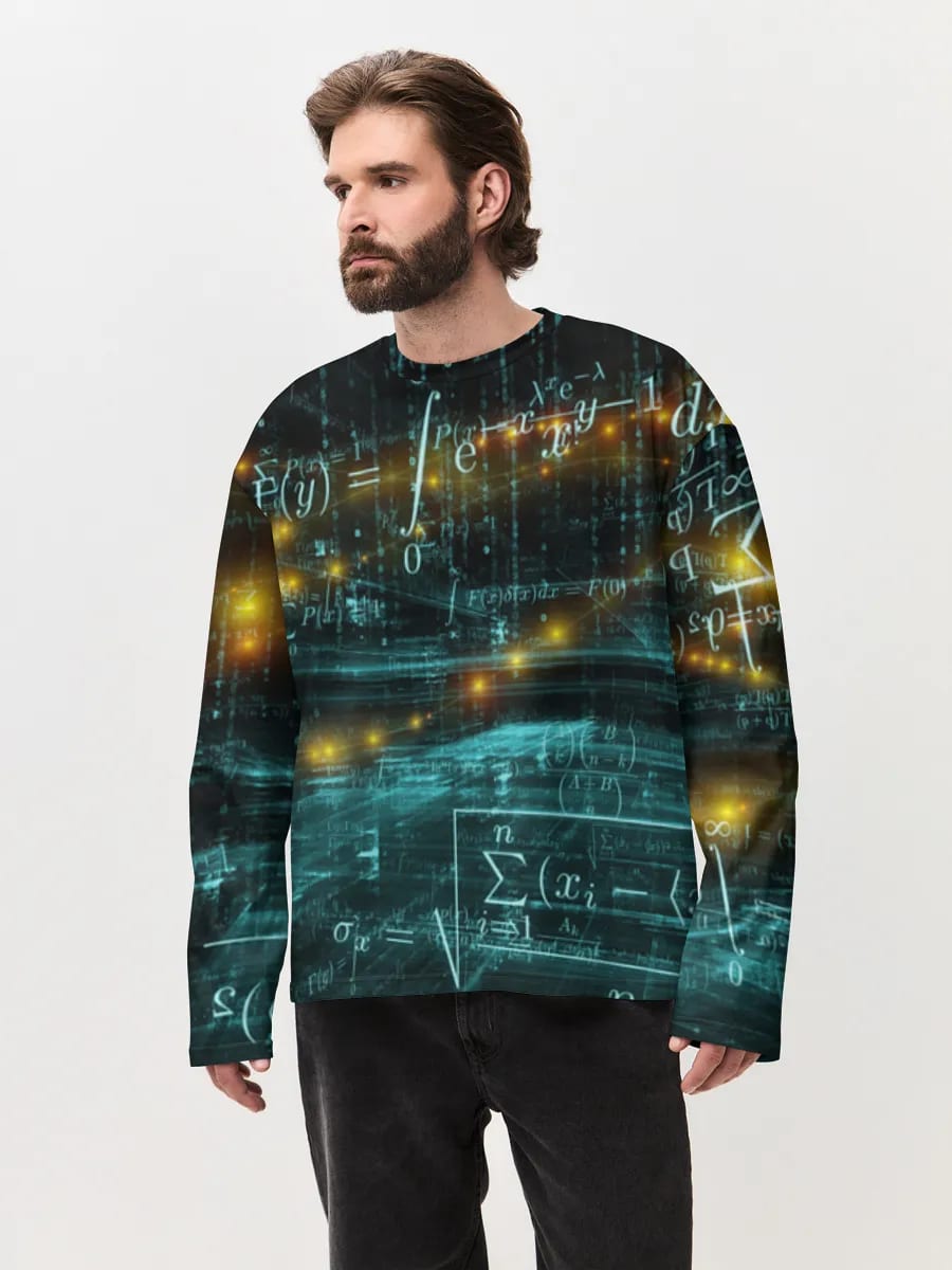 Neon Math Equations