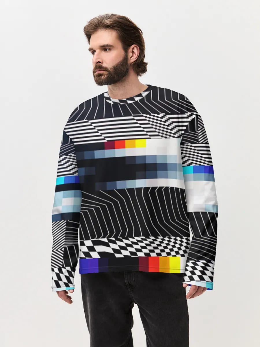 Glitchy Op Art Signal