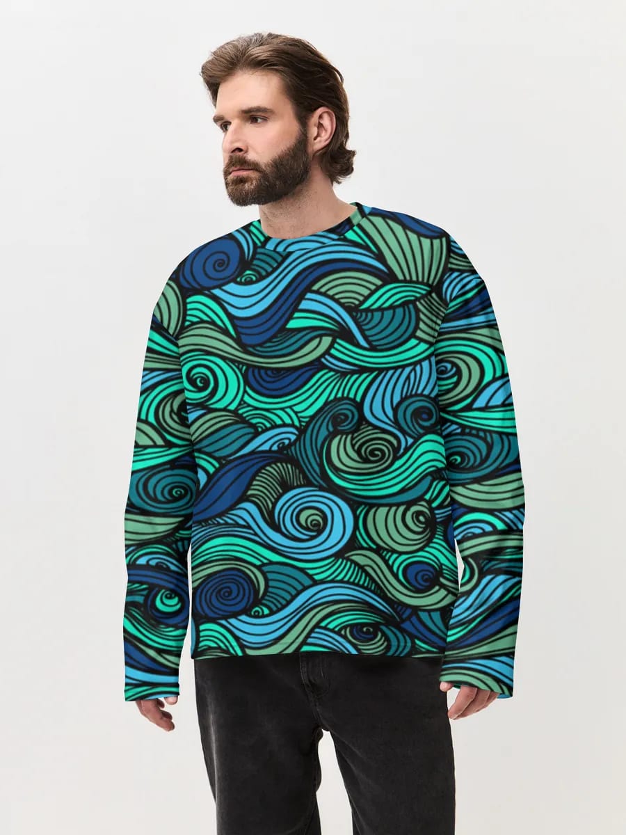 Swirling Ocean Waves