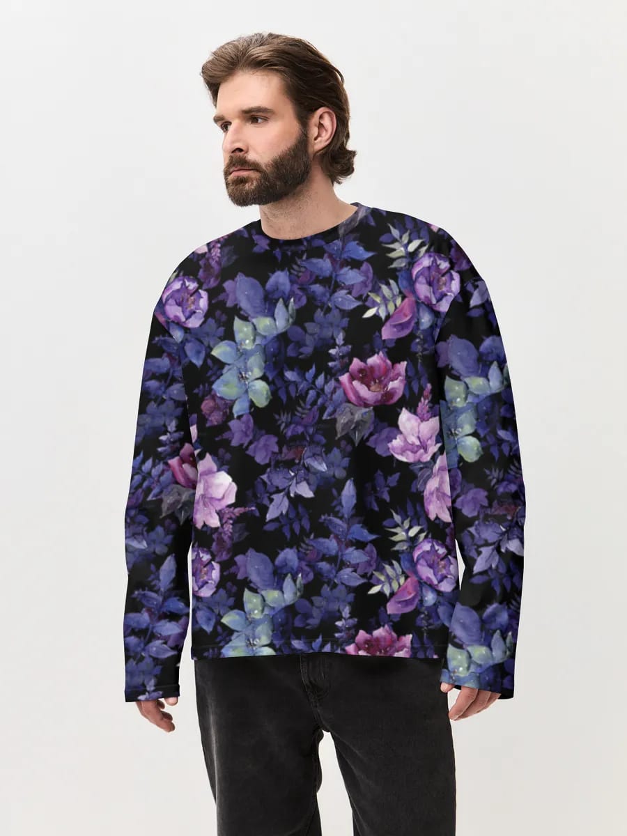 Midnight Purple Florals