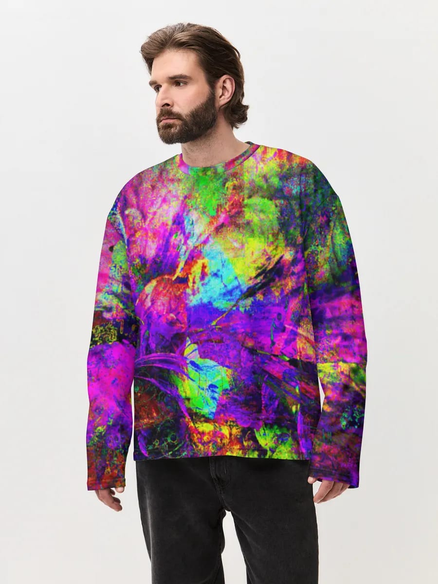 Neon Psychedelischer Abstrakter Splash