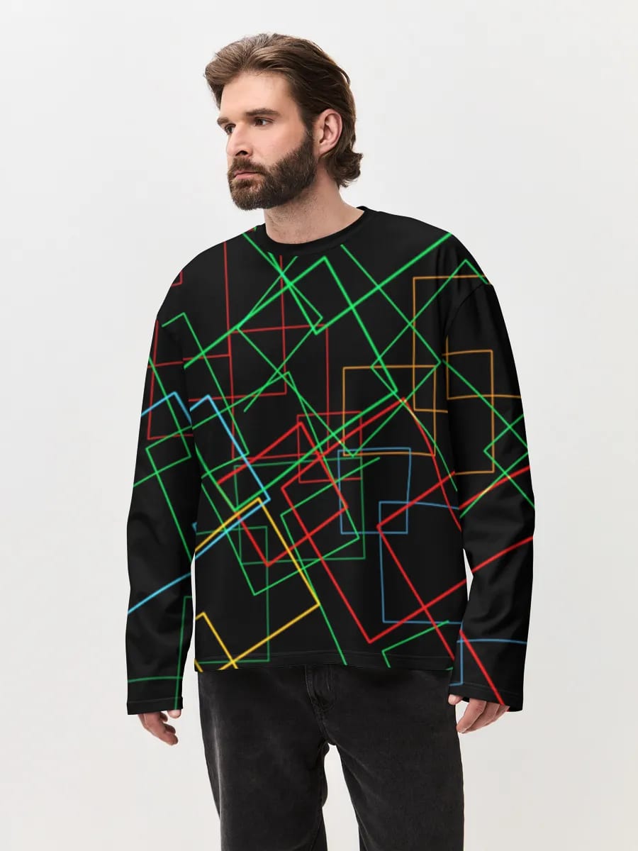 Neon Geometric Rectangles