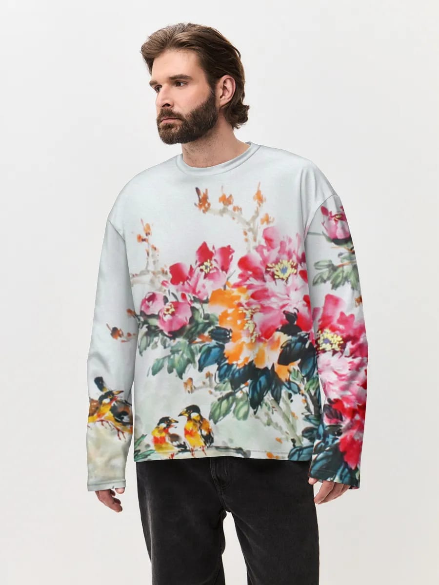 Peonies And Songbirds