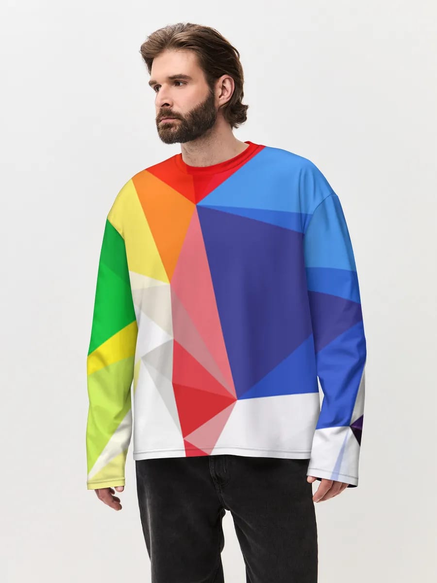 Regenbogen Low Poly Geometrie