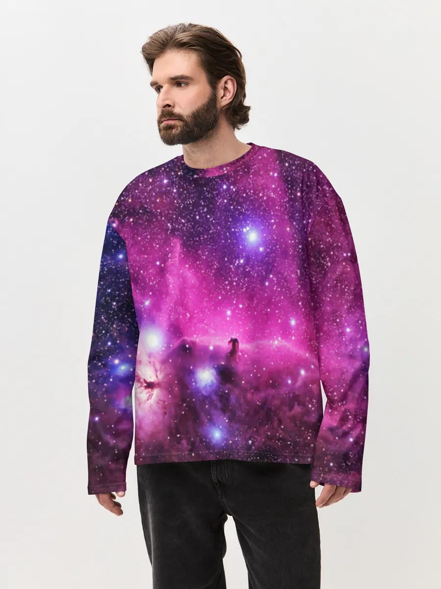 Purple Nebula Starfield