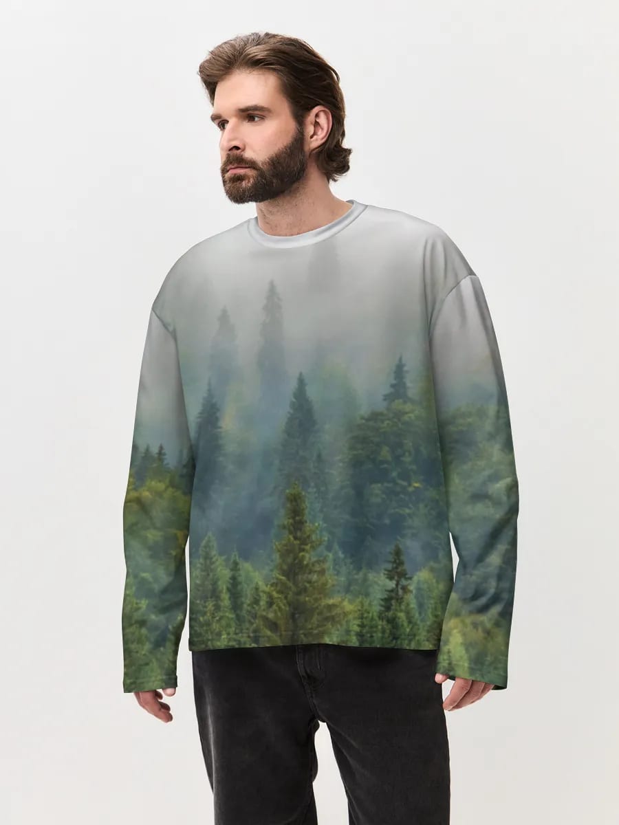 Misty Evergreen Forest