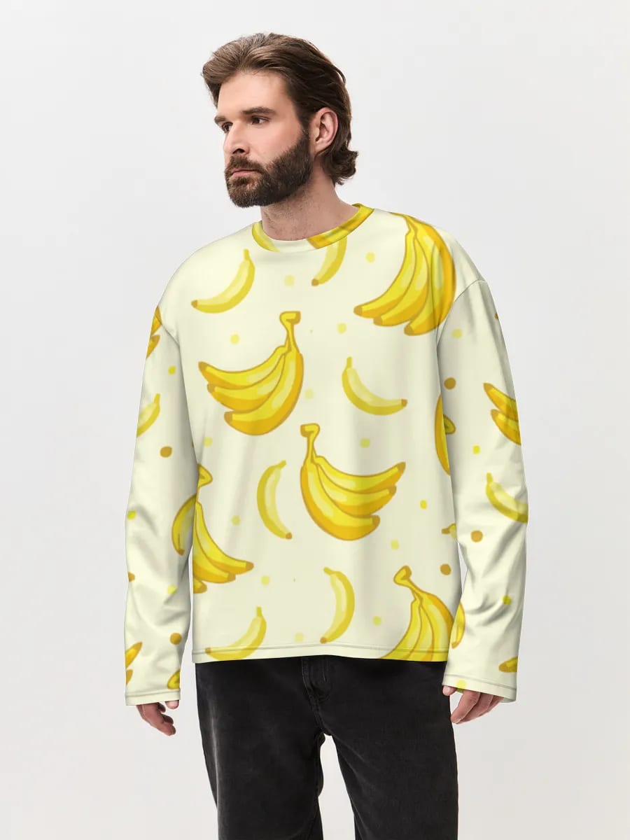 Ilustración divertida de un plátano