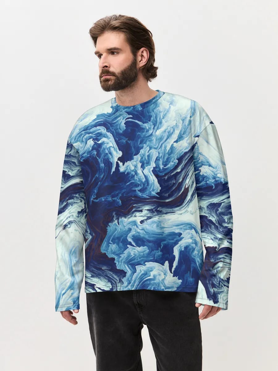 Blauer Marmorwirbel