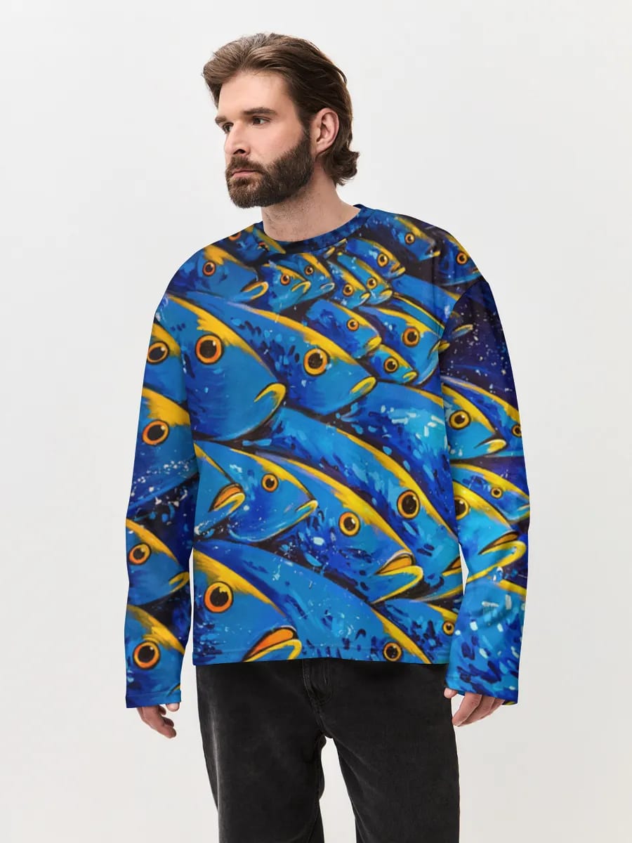 Banco de peces azules