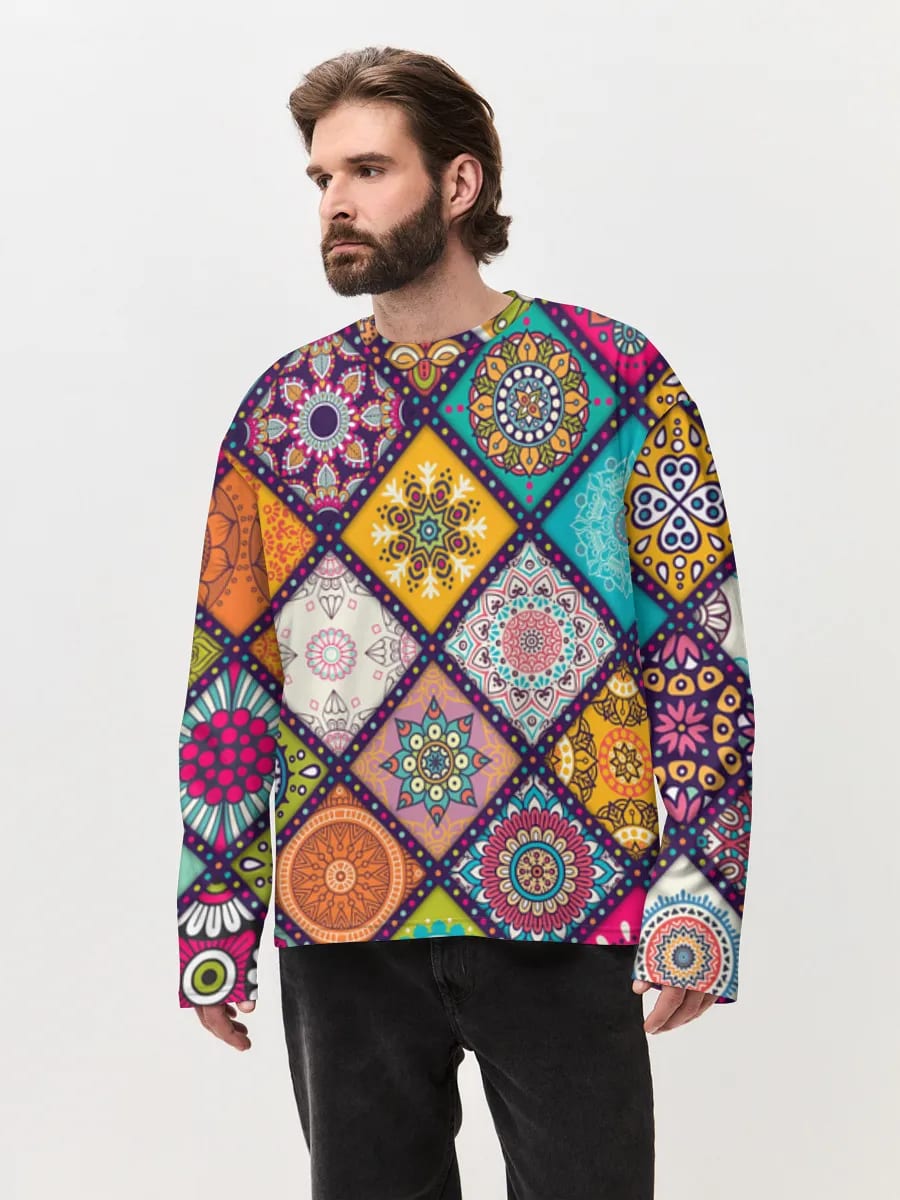 Buntes Boho Mandala Mosaik