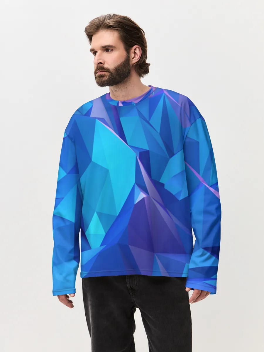 Low Poly Blaue Berge