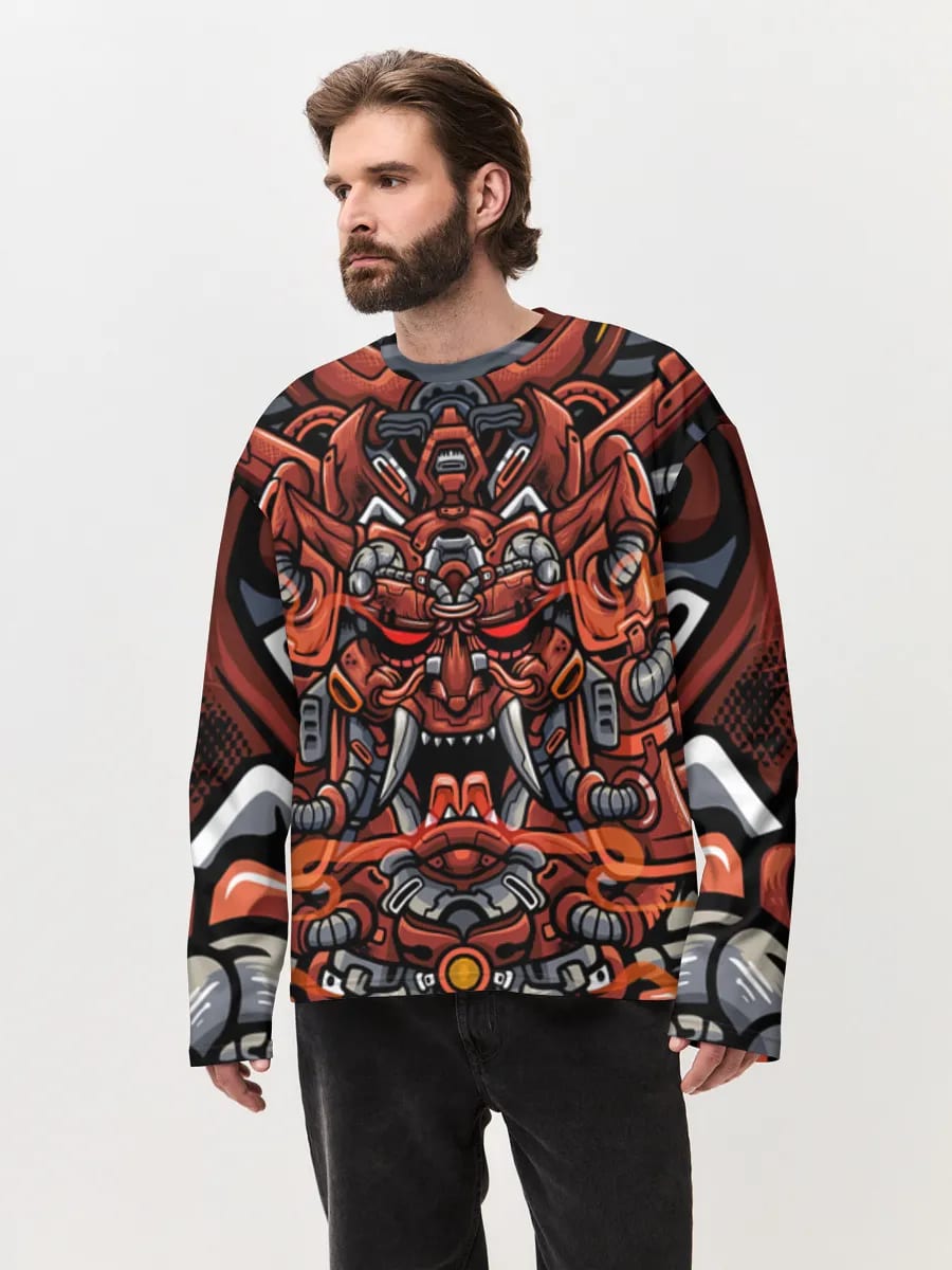 Cyber Oni Samurai Mask