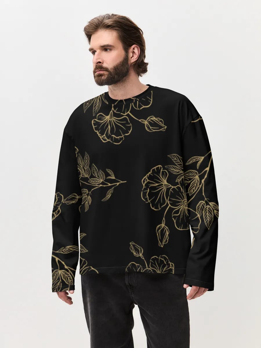 Gold Botanical Linework