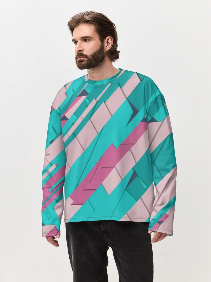 Petrol-Pink Papierschnitt