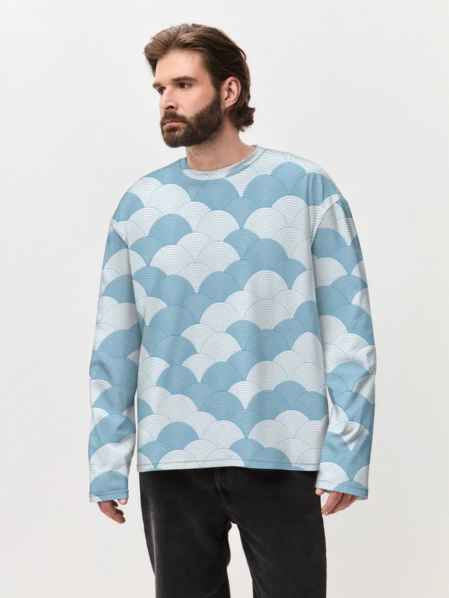 Blue Seigaiha Waves