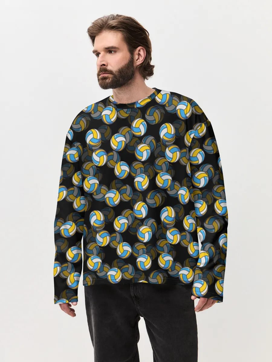 Blue Yellow Volleyballs