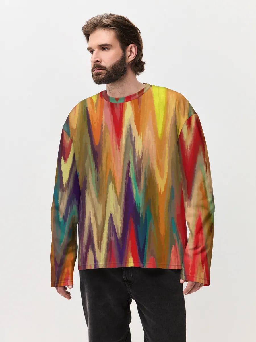 Bunte Zickzack-Chevron-Wellen