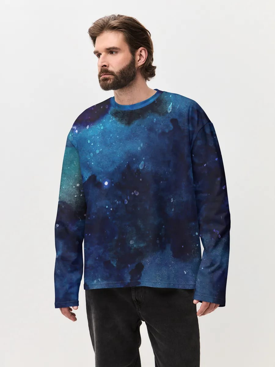 Midnight Nebula Watercolor