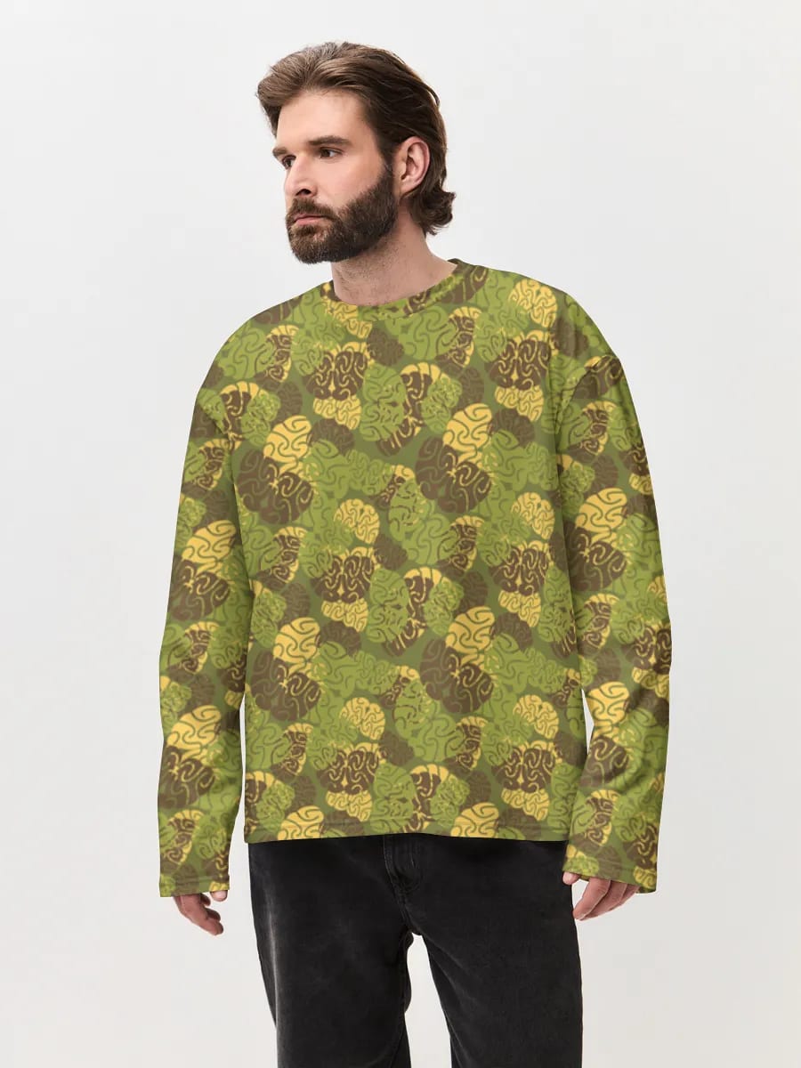 Bienen-Camo Wirbel-Print