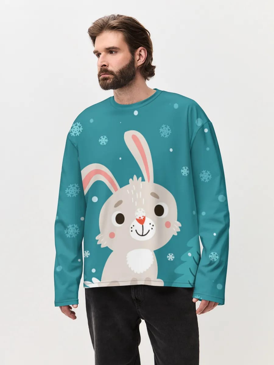 Niedlicher Winterhase