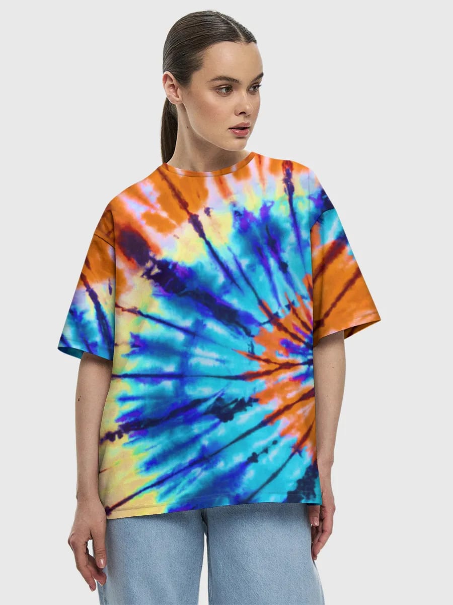 Tie-Dye Bleu et Orange