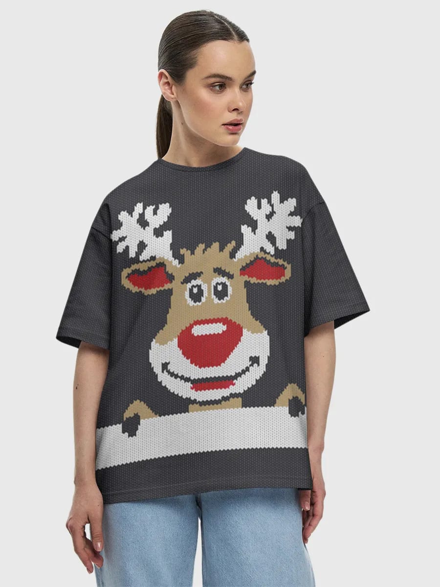 Pull de Renne Qui Fait Coucou