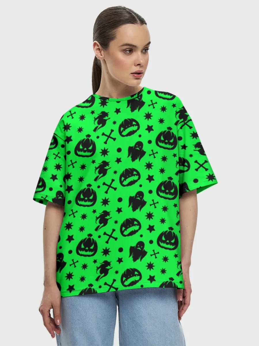 Neon Yashil Dahshatli Halloween