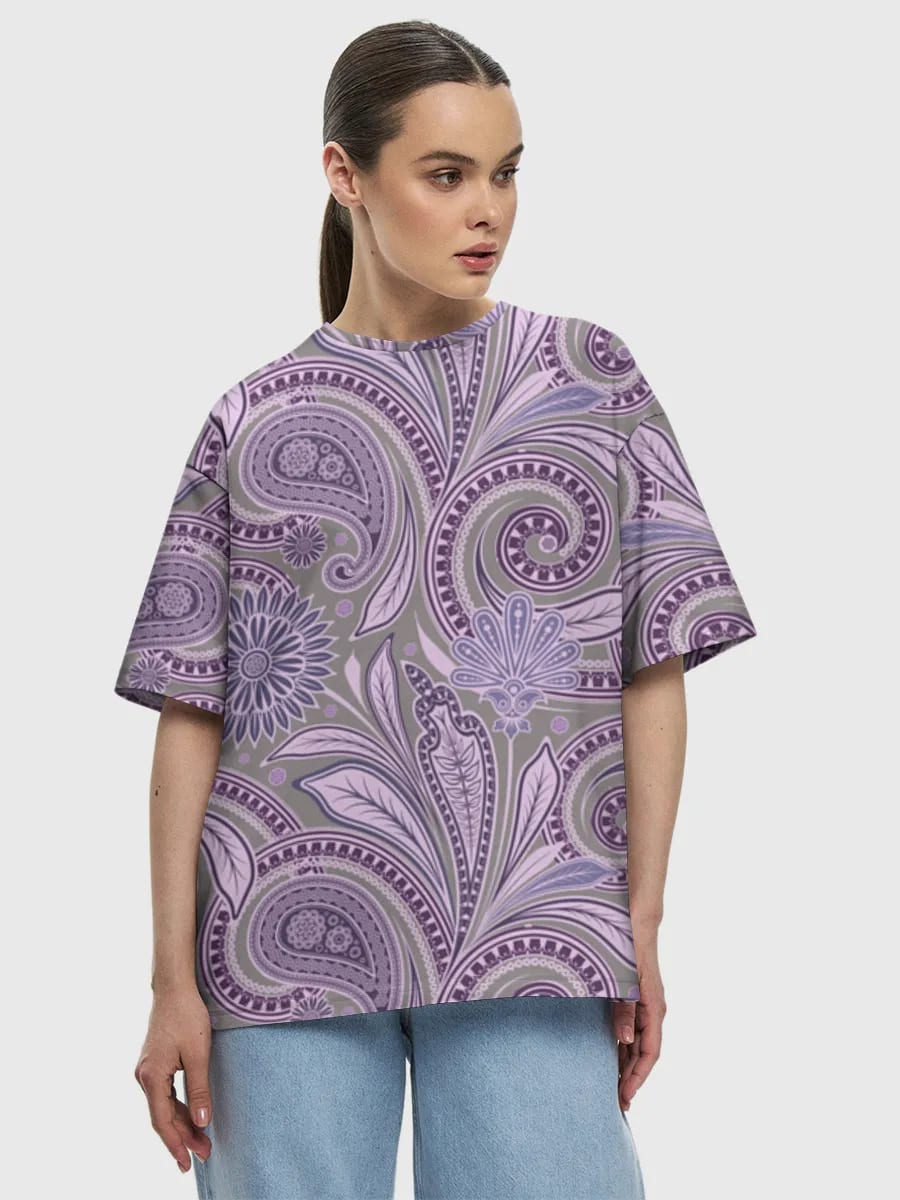 Purple Paisley Florals