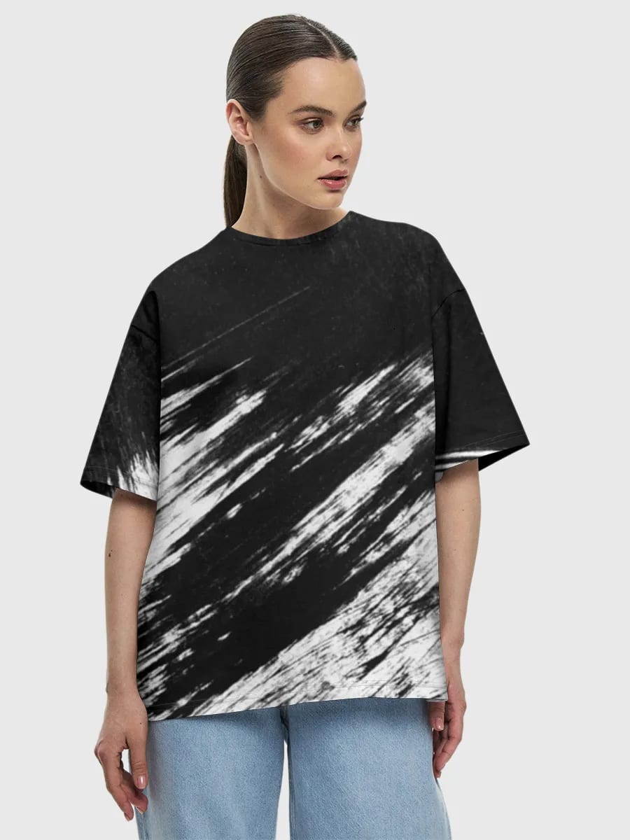 Black White Brushstorm