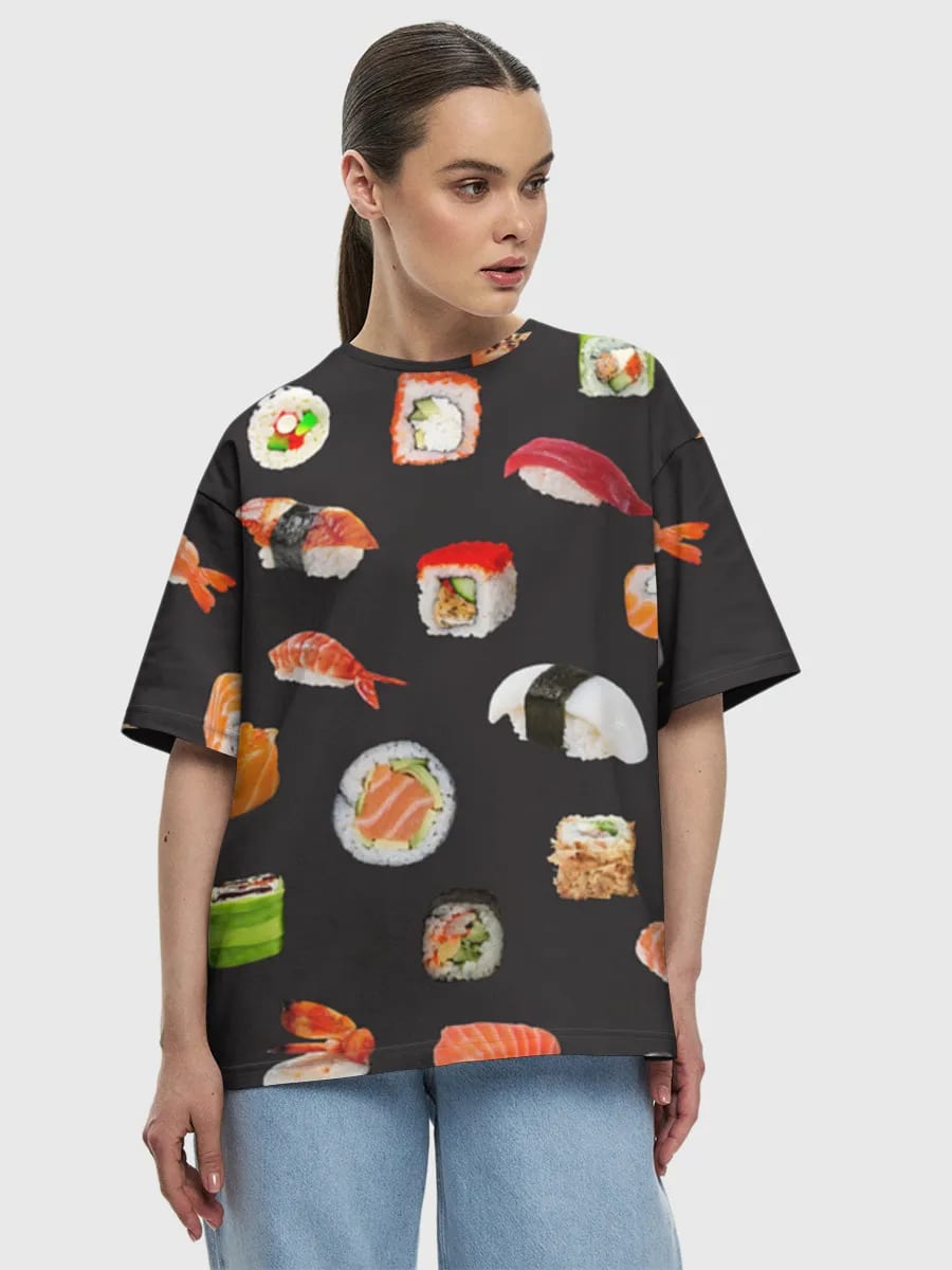 Sushi-Vielfalt verstreut