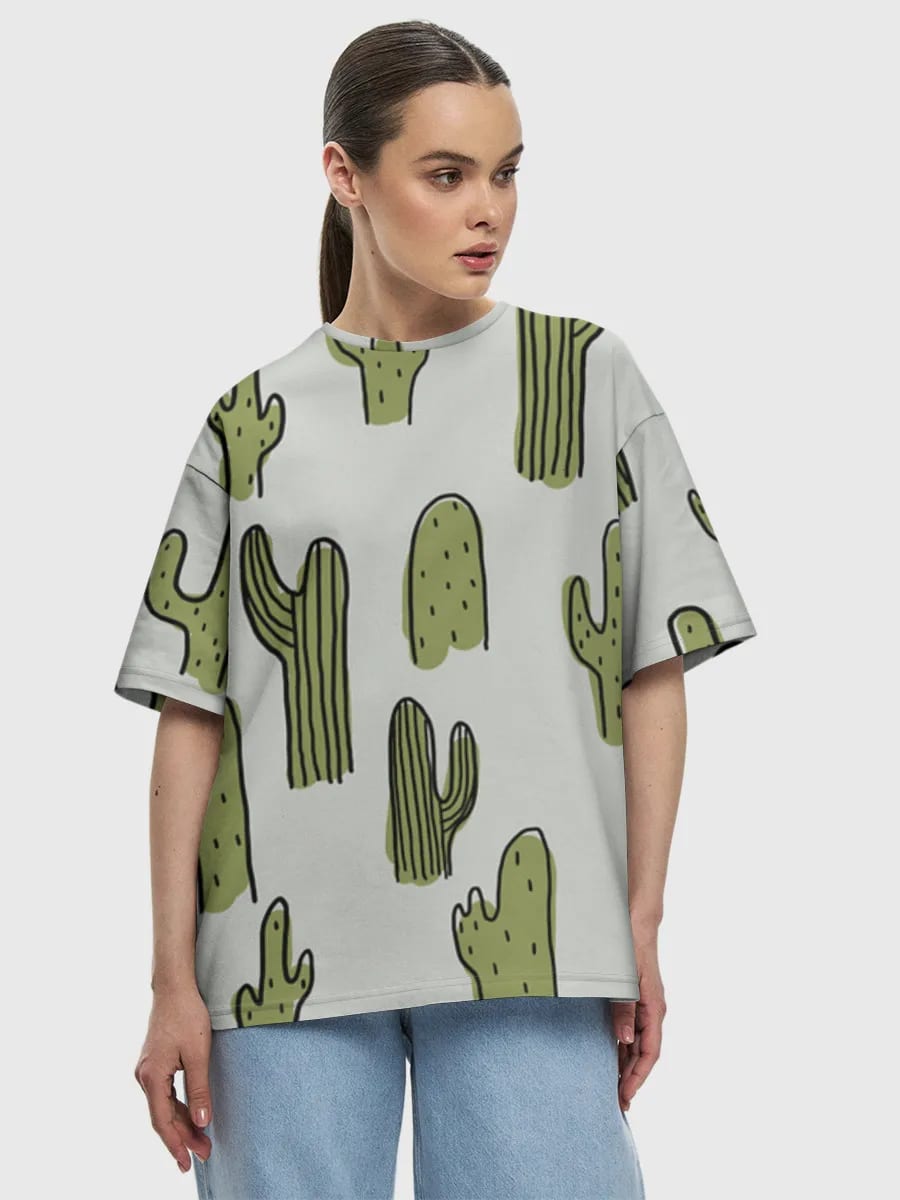 Garabatos de cactus dibujados a mano