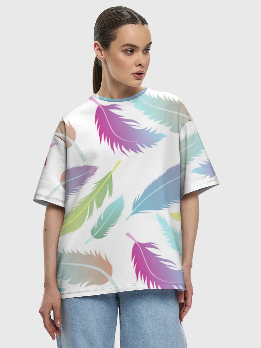 Pastel Rainbow Feathers