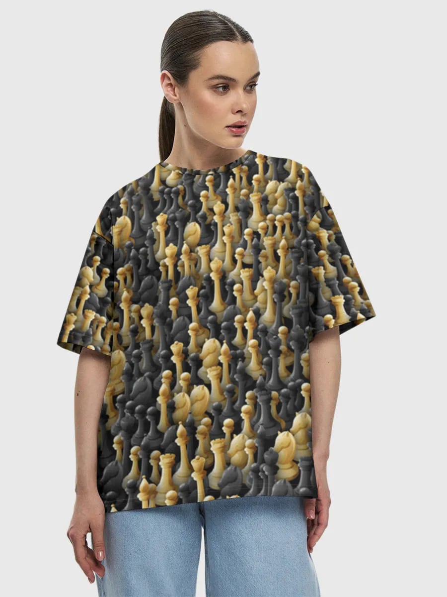 Gold And Black Chess